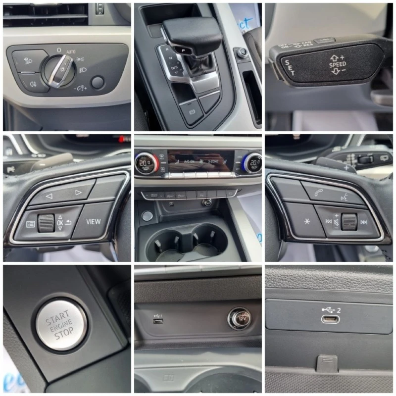 Audi A4 40TDi-190ps* LED, DIGITAL* СЕРВИЗНА ИСТОРИЯ в AUDI, снимка 14 - Автомобили и джипове - 42021429