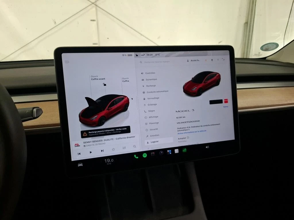 Tesla Model 3 Leather LED Navi 91.3% Soh | Mobile.bg � ����������� 9