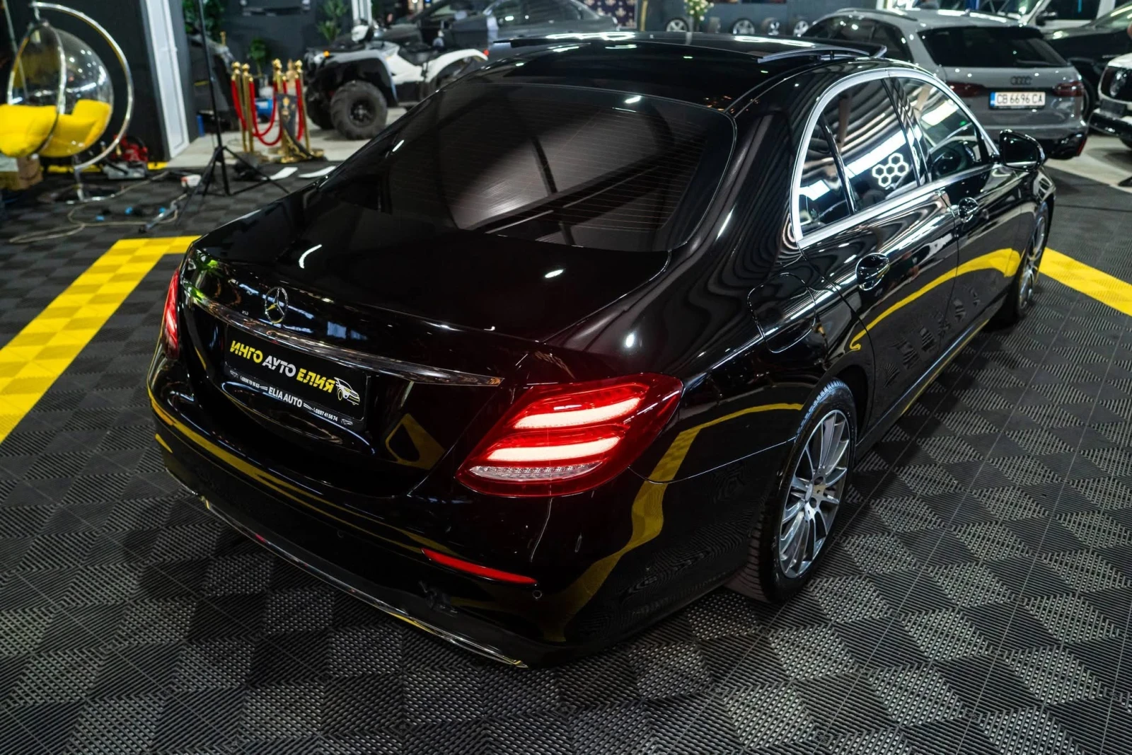 Mercedes-Benz E 220 D FULL AMG LINE LED NAVI ПАНО BURM ЛИЗИНГ 100%, снимка 10 - Автомобили и джипове - 55886495