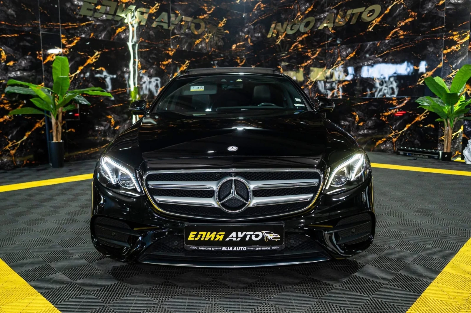 Mercedes-Benz E 220 D FULL AMG LINE LED NAVI ПАНО BURM ЛИЗИНГ 100%, снимка 3 - Автомобили и джипове - 55886495