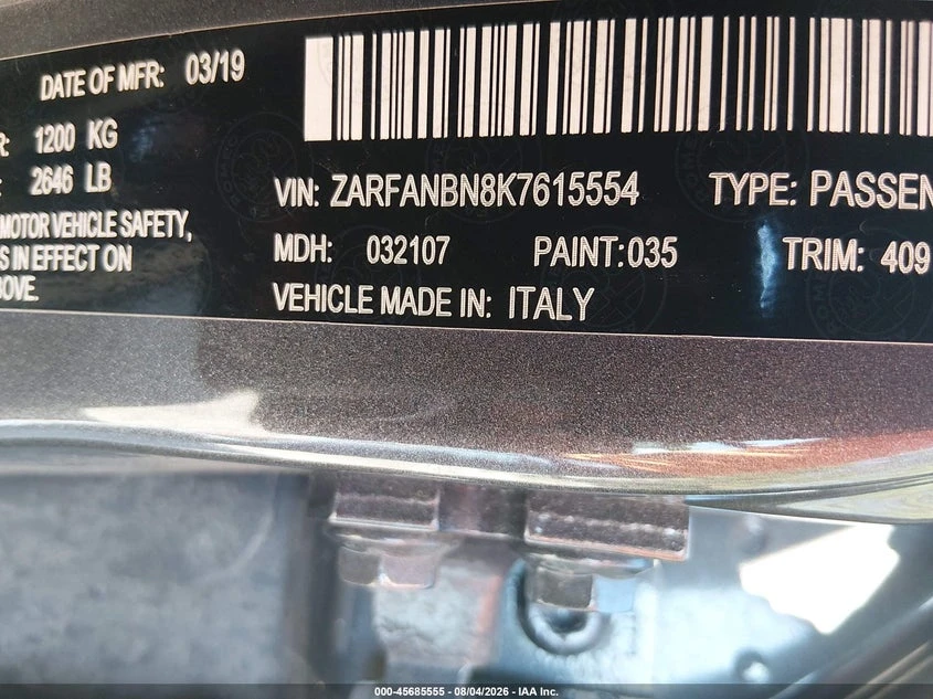 Alfa Romeo Giulia 2l Ti Awd, снимка 9 - Автомобили и джипове - 55586801