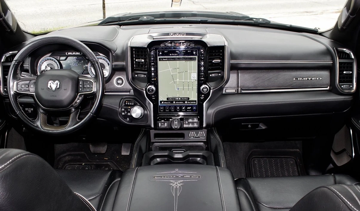 Dodge RAM 1500 LIMITED * 360 * ОБДУХ ОТЗАД * HUD * БЕЗ ИНЦИДЕНТИ , снимка 9 - Автомобили и джипове - 54726494