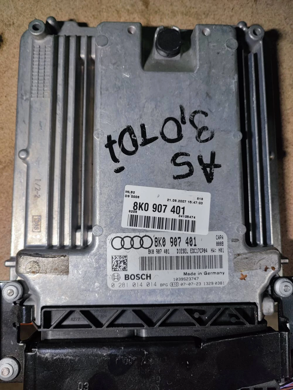 Компютър ECU Audi A4 A5 3.0 TDI CAPA EDC17CP04 8k0907401