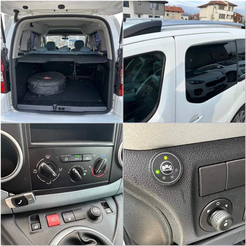 Citroen Berlingo 1.6 Клима Газ внос Италия!, снимка 14 - Автомобили и джипове - 49266343