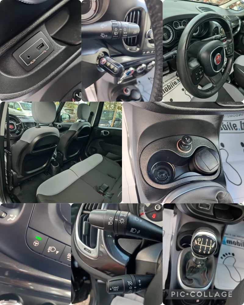 Fiat 500L 1.4 Turbo/ГАЗОВ ИНЖЕКЦИОН/6 СКОРОСТИ/УНИКАЛЕН , снимка 16 - Автомобили и джипове - 47228724