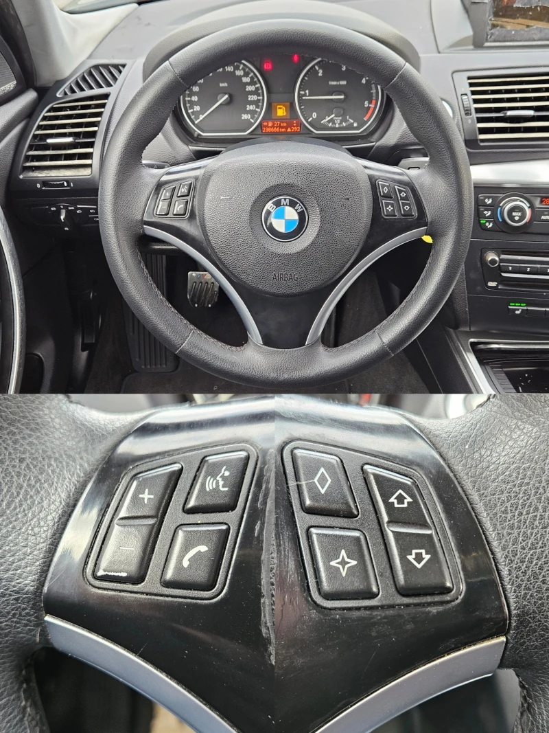 BMW 120 2.0D/177k.c/6ск/КОЖА/КСЕНОН/NAVI/БЛУТУТ/EURO 4/ТОП, снимка 11 - Автомобили и джипове - 48765883