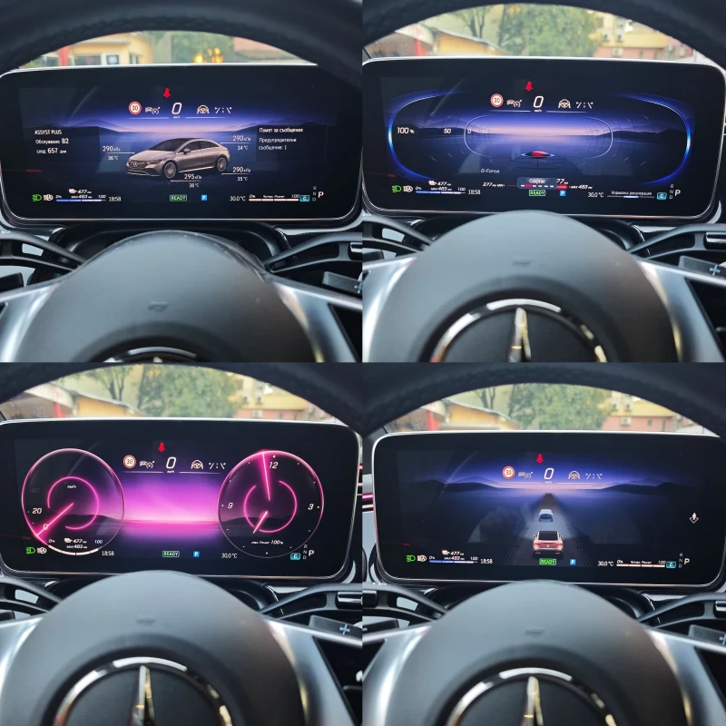 Mercedes-Benz EQE 350+ AMG, АМБИЕНТ, ДИСТРОНИК, 360 КАМЕРИ, ФУЛЛ! , снимка 11 - Автомобили и джипове - 51623559