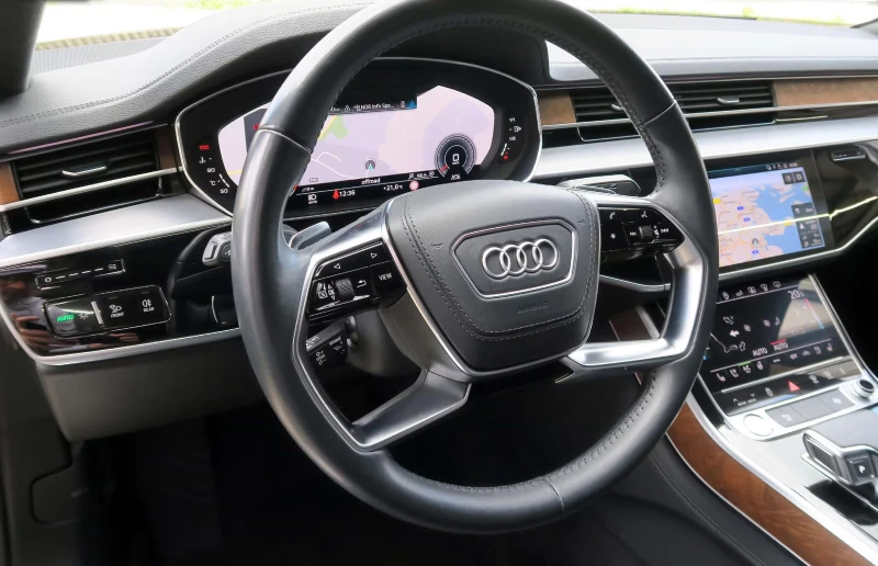 Audi A8 50TDI/LONG/286HP/QUATTRO/MASSAGE/LASER/AIR/565f, снимка 9 - Автомобили и джипове - 51341340