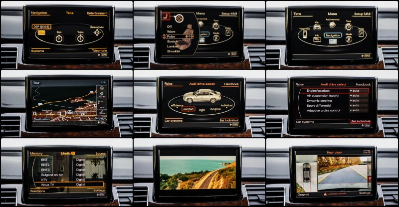 Audi A8 4.2TDI* ABT 450HP* QUATTRO* MASSAGE* TV* EXCLUSIVE, снимка 16 - Автомобили и джипове - 52657754