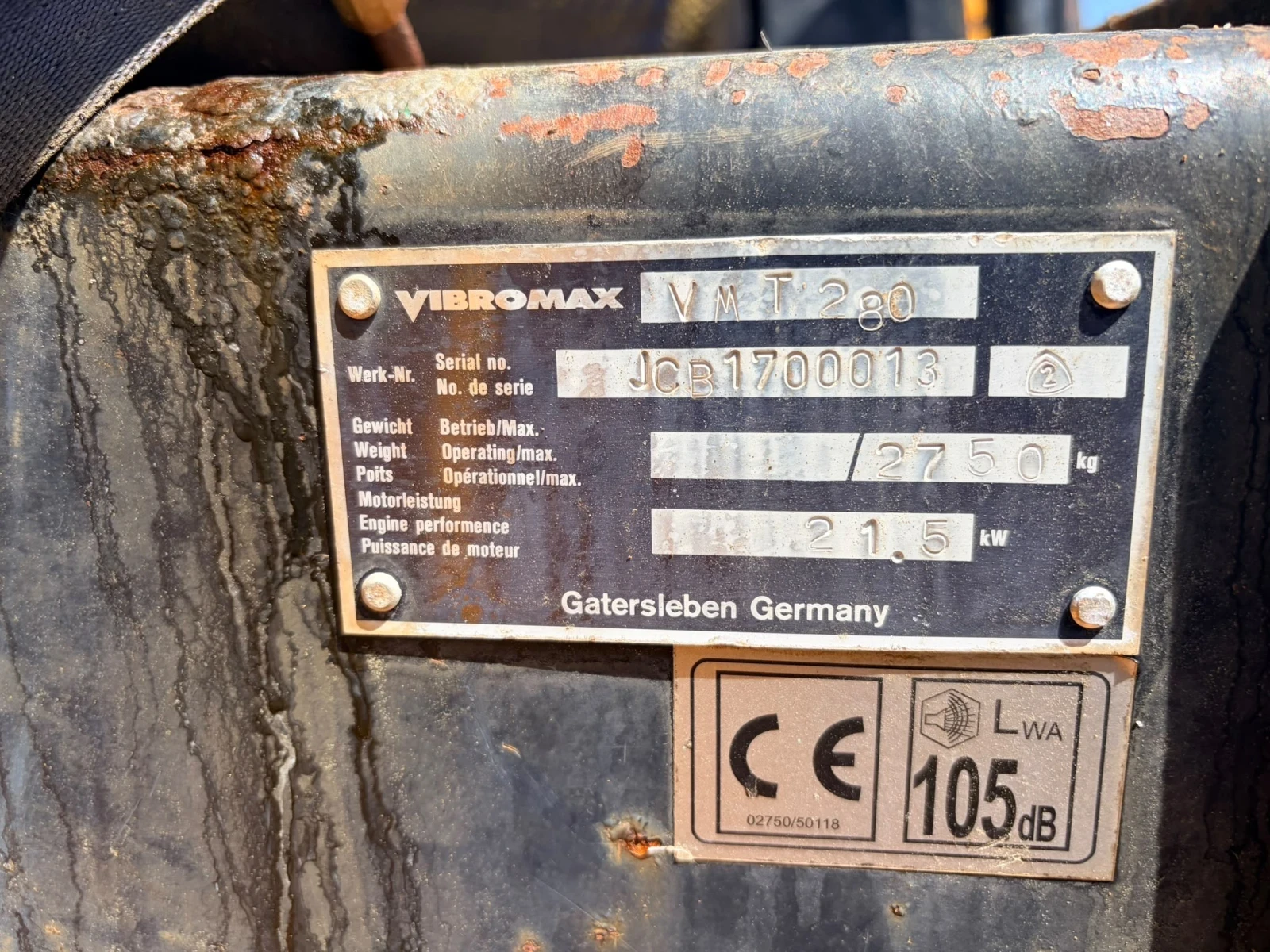 Валяк Друга марка JCB VMT280, снимка 7 - Индустриална техника - 55930885