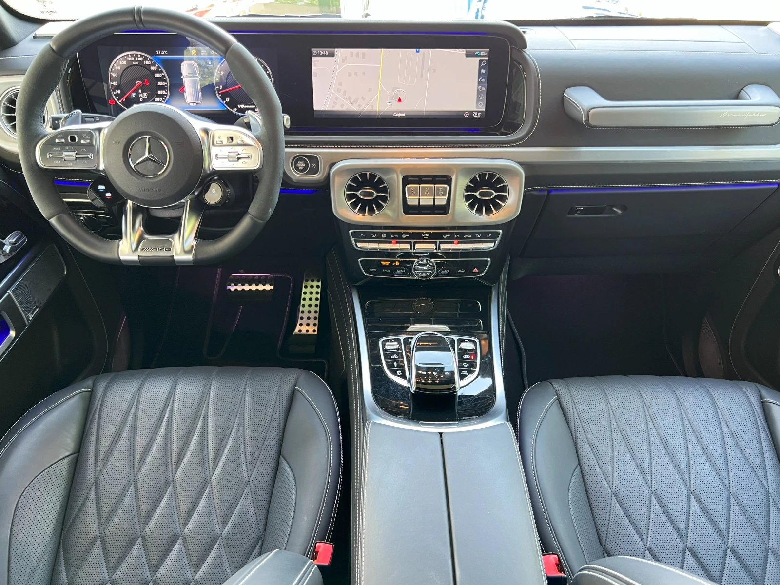 Mercedes-Benz G 63 AMG /4-MATIC/NIGHT/BURMEST/360/SUPERIOR/MANUFAKTUR/22/ | Mobile.bg   14