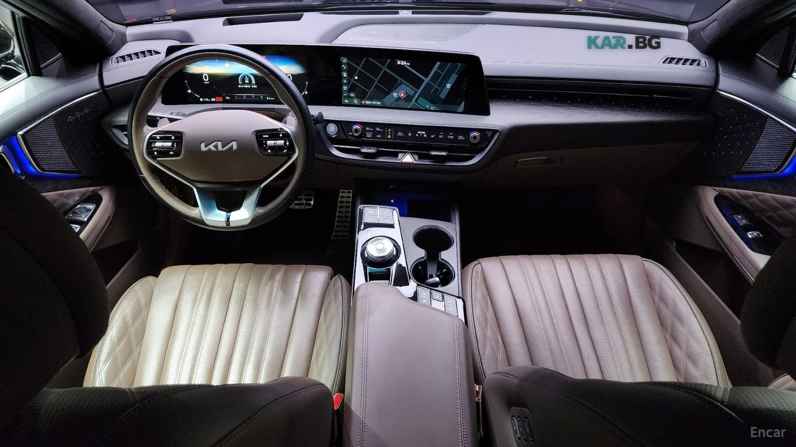 Kia K8 LPI PLATINIUM MAX SPEC| HUD| ACC| 4Х ОБДУХ| 360, снимка 7 - Автомобили и джипове - 56096811