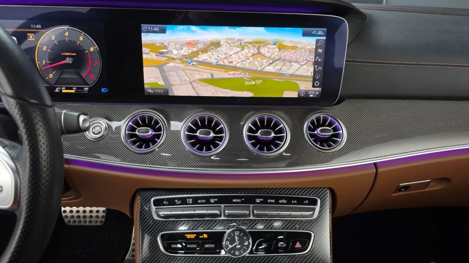 Mercedes-Benz E 450 AMG PKG/ 360 CAM/BURMASTER/HEAD UP/DISTRONIC, снимка 11 - Автомобили и джипове - 54946756