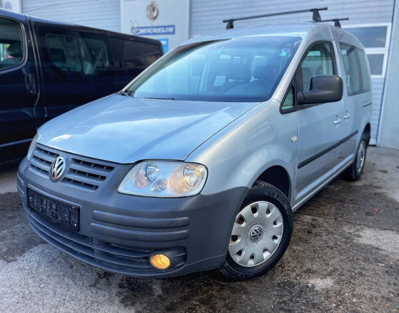 VW Caddy 1.6i ГАЗ/БЕНЗИН 7МЕСТА, снимка 1 - Автомобили и джипове - 47458489