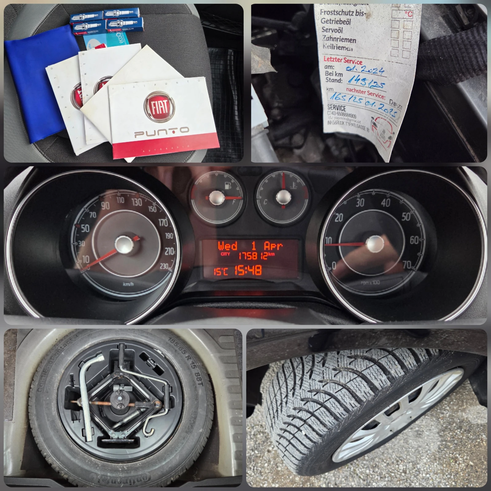 Fiat Punto III 1.2i 8V 70Hp Euro5 Start/Stop Comfort, снимка 14 - Автомобили и джипове - 54057641