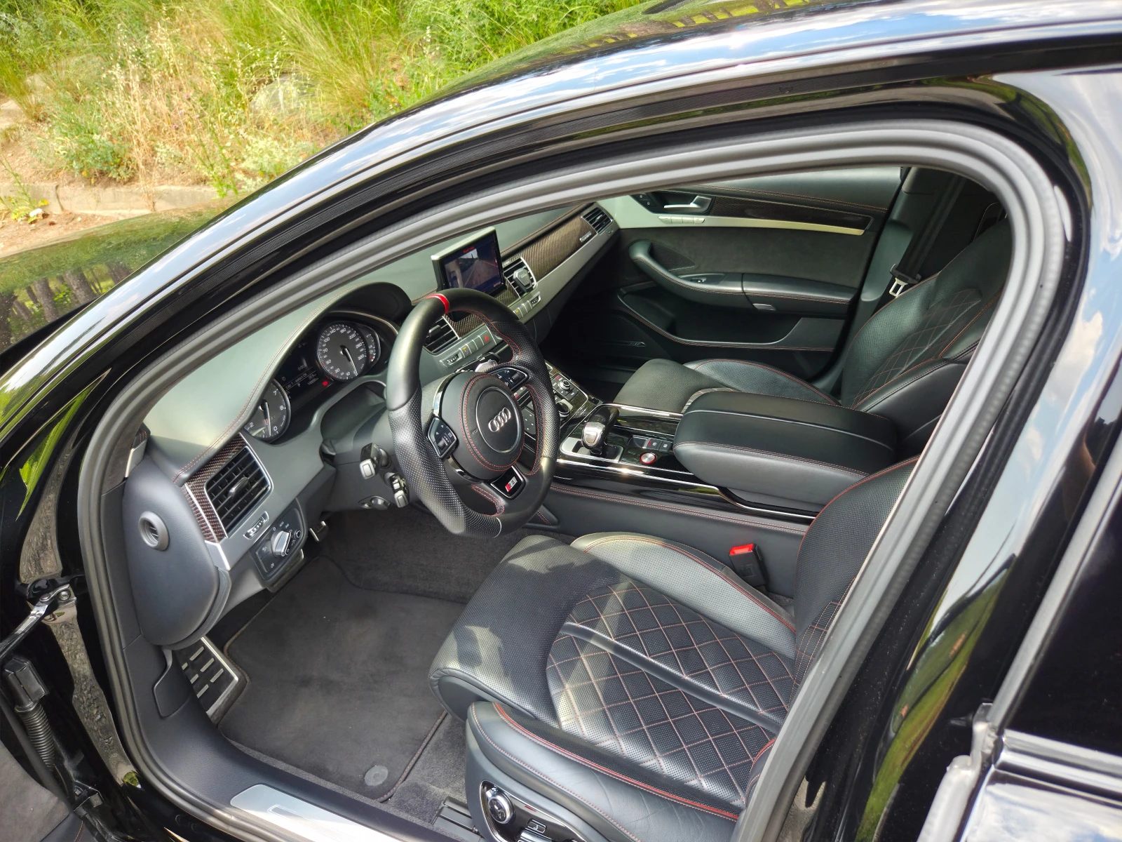 Audi S8 Plus+ CERAMIC* ALL BLACK* NIGHT*  | Mobile.bg   11