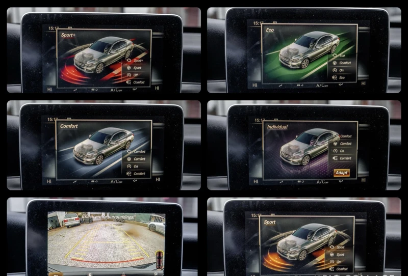 Mercedes-Benz C 220 BlueTEC-AMG-PANORAMA-BURMESTER-HEADUP-KEYLESS-FULL, снимка 9 - Автомобили и джипове - 53575644