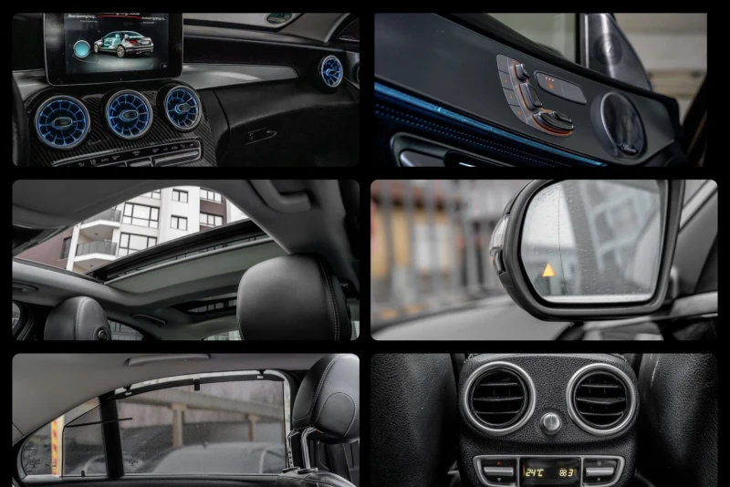 Mercedes-Benz C 220 BlueTEC-AMG-PANORAMA-BURMESTER-HEADUP-KEYLESS-FULL, снимка 11 - Автомобили и джипове - 53575644