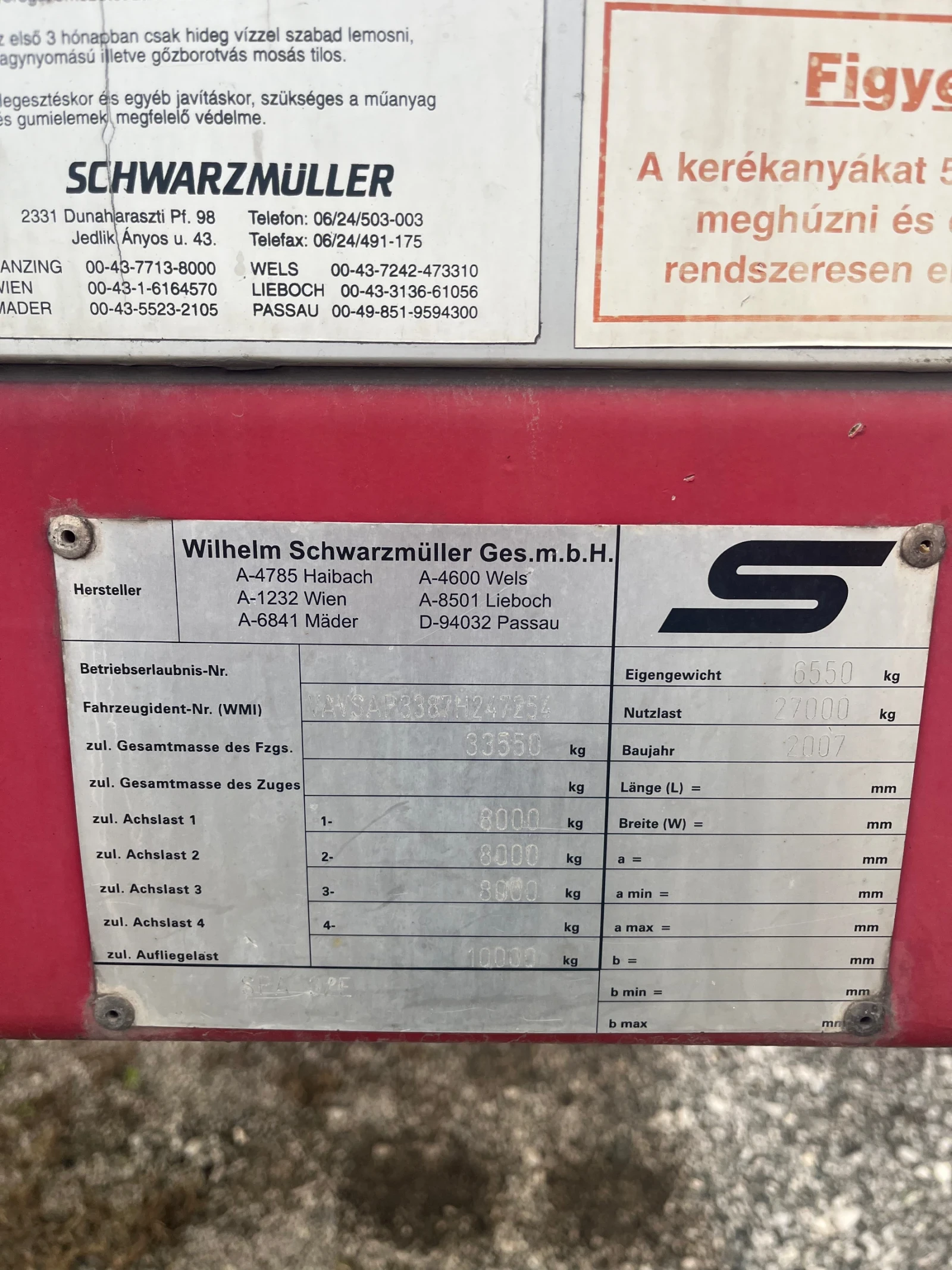 Полуремарке Schwarzmuller SPA 3 E, снимка 7 - Ремаркета - 55900893