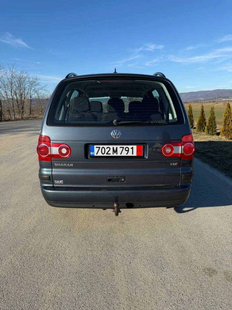 VW Sharan 1.9TDI 116ps, 6+ 1, Реални КМ, снимка 6 - Автомобили и джипове - 49430214