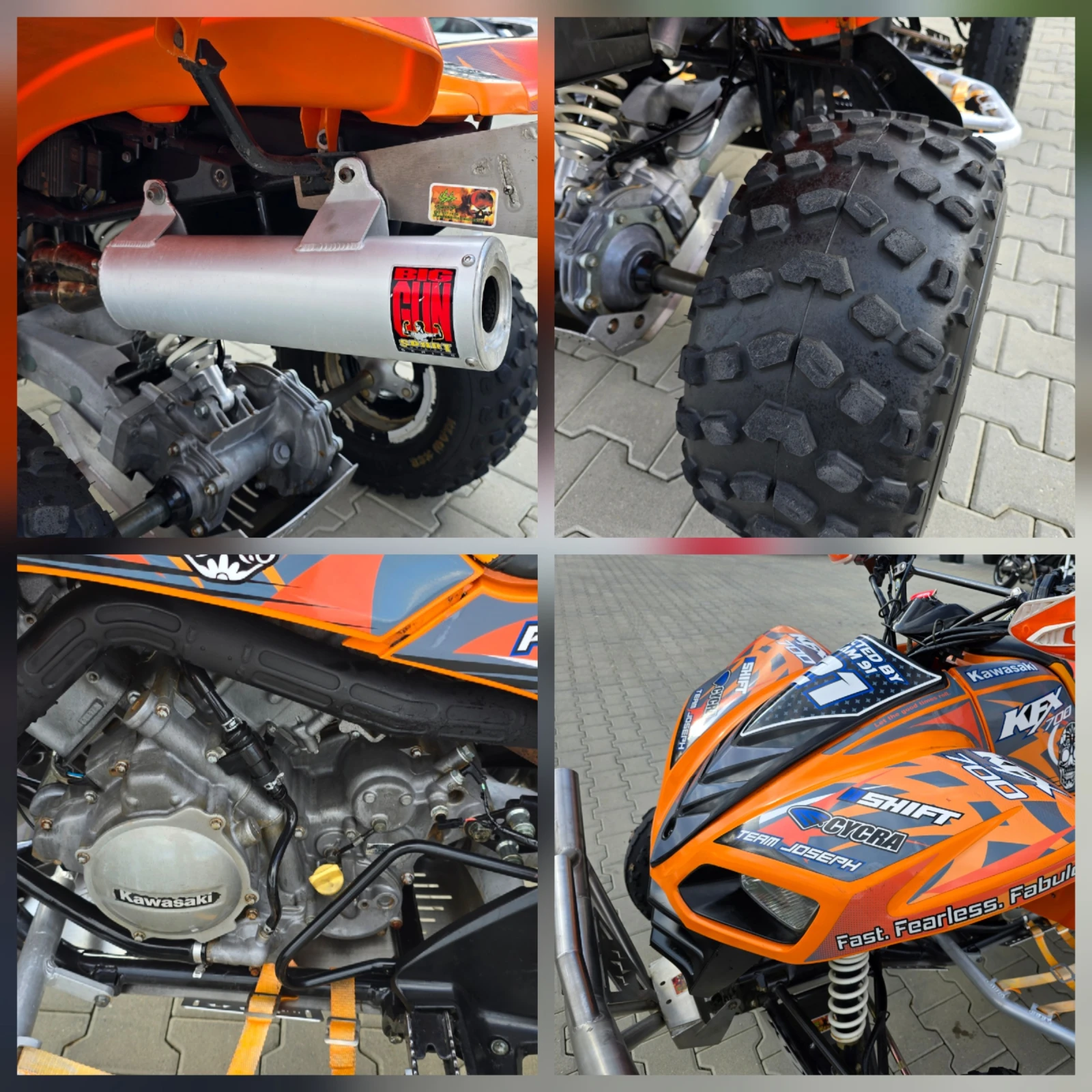 Kawasaki Kfx 700, Само за ценители!, снимка 15 - Мотоциклети и мототехника - 54253188