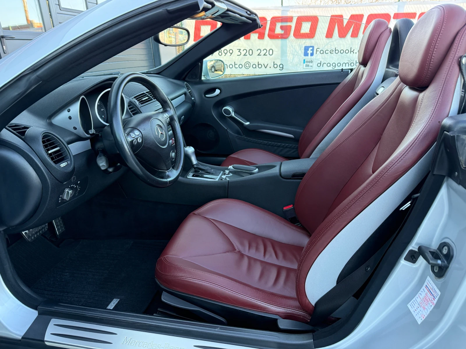 Mercedes-Benz SLK 200 Kompressor, Автоматик, * Червена Кожа* Уникат!, снимка 10 - Автомобили и джипове - 53825864