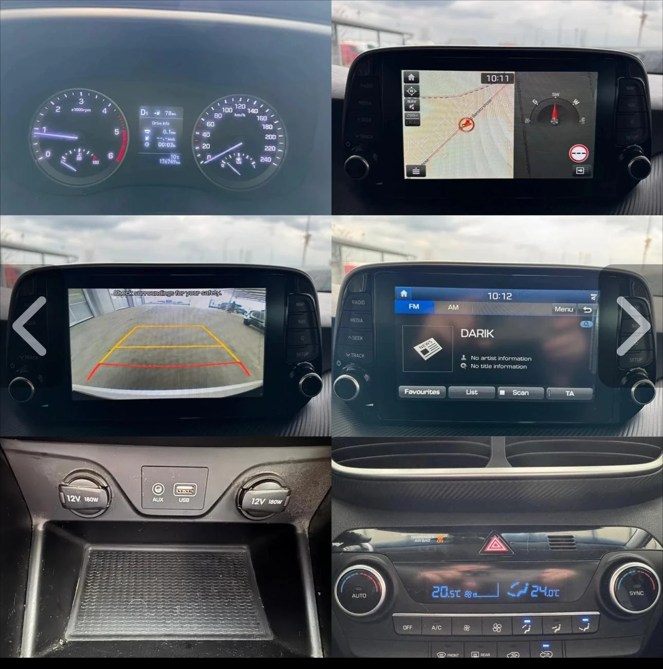 Hyundai Tucson 1.6CRDI/FACELIFT /4x4/AUTOMAT/ЕВРО 6/НОВИ ГУМИ, снимка 12 - Автомобили и джипове - 54221055