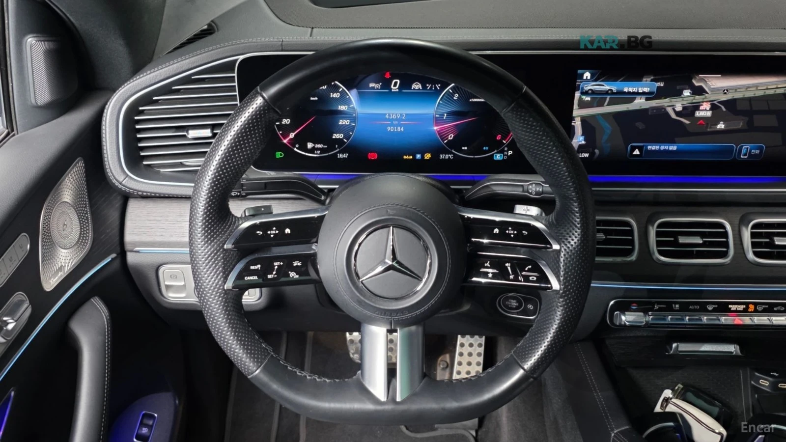 Mercedes-Benz GLE 450 4MATIC* КОЖА* ПОДГРЕВ* ОБДУХВ* BURMASTER* PANO* 36, снимка 13 - Автомобили и джипове - 55398093