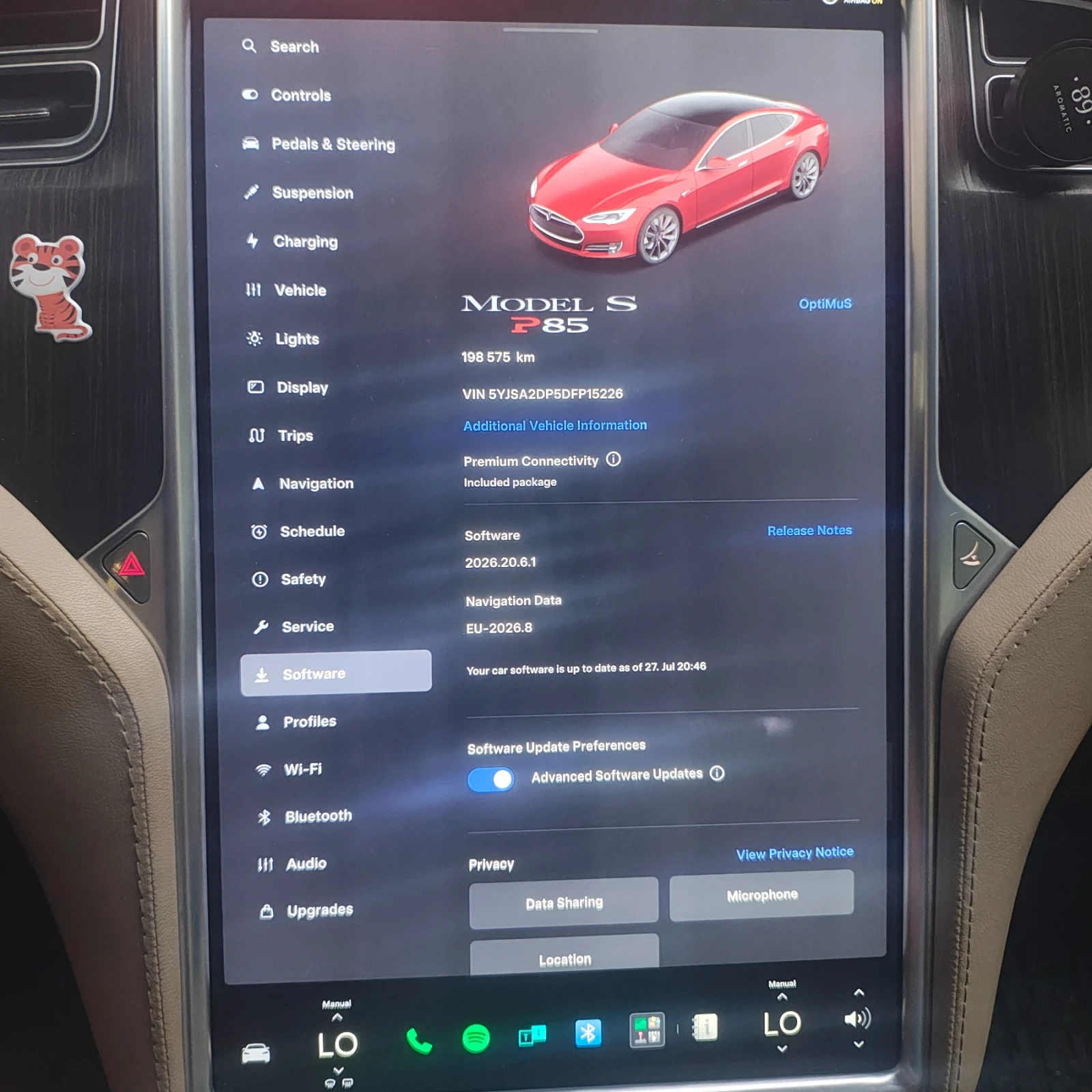 Tesla Model S P85 MCU2, снимка 12 - Автомобили и джипове - 55436220