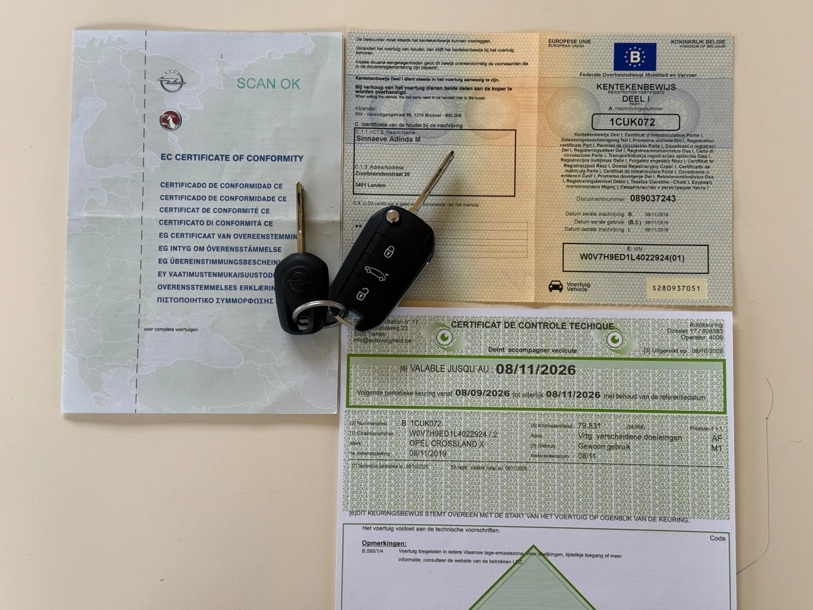 Opel Crossland X 1.2i LED, EURO 6B! * 84 000км* KTEO OK! COC! ТОП!, снимка 15 - Автомобили и джипове - 54630669