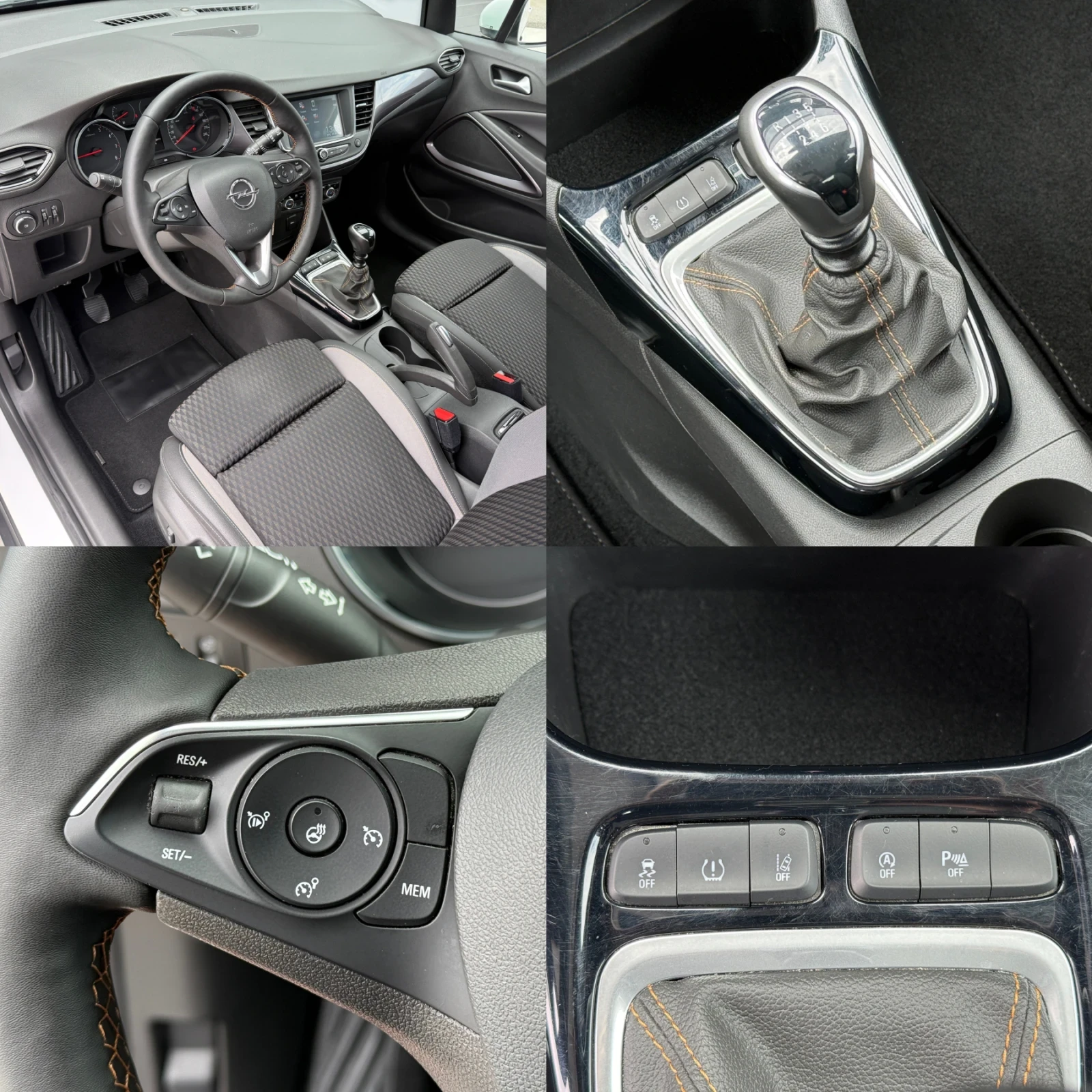 Opel Crossland X 1.2i LED, EURO 6B! * 84 000км* KTEO OK! COC! ТОП!, снимка 16 - Автомобили и джипове - 54630669