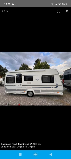 Каравана Fendt Saphir 465, снимка 3 - Каравани и кемпери - 53689471