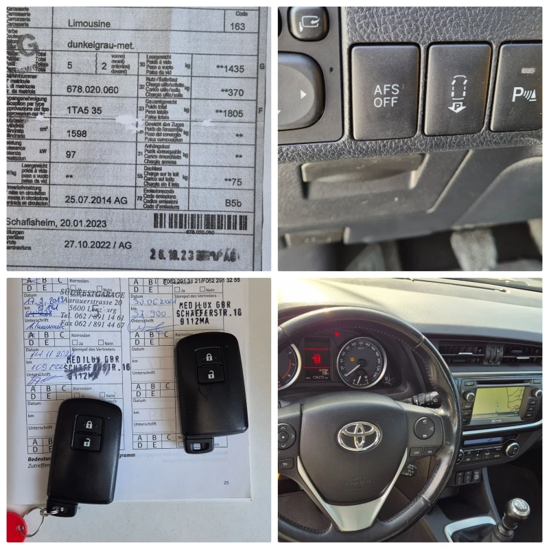 Toyota Auris 1.6-132кс.  NAVY, снимка 15 - Автомобили и джипове - 47834156