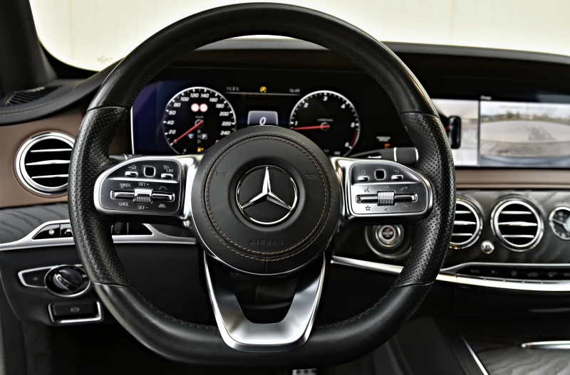 Mercedes-Benz S 400 D 4M 3xTV AMG Optik LONG 360 MULTIBEAM HEADUP, снимка 11 - Автомобили и джипове - 49700004
