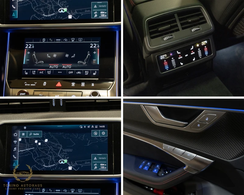 Audi Rs6 CERAMIC* B&O* 360CAM* PANO* ALLBLACK* FULLMAXX* , снимка 15 - Автомобили и джипове - 52018020