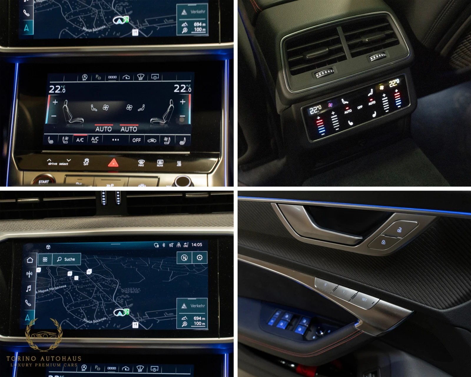 Audi Rs6 CERAMIC* B&O* 360CAM* PANO* ALLBLACK* FULLMAXX*  | Mobile.bg   15