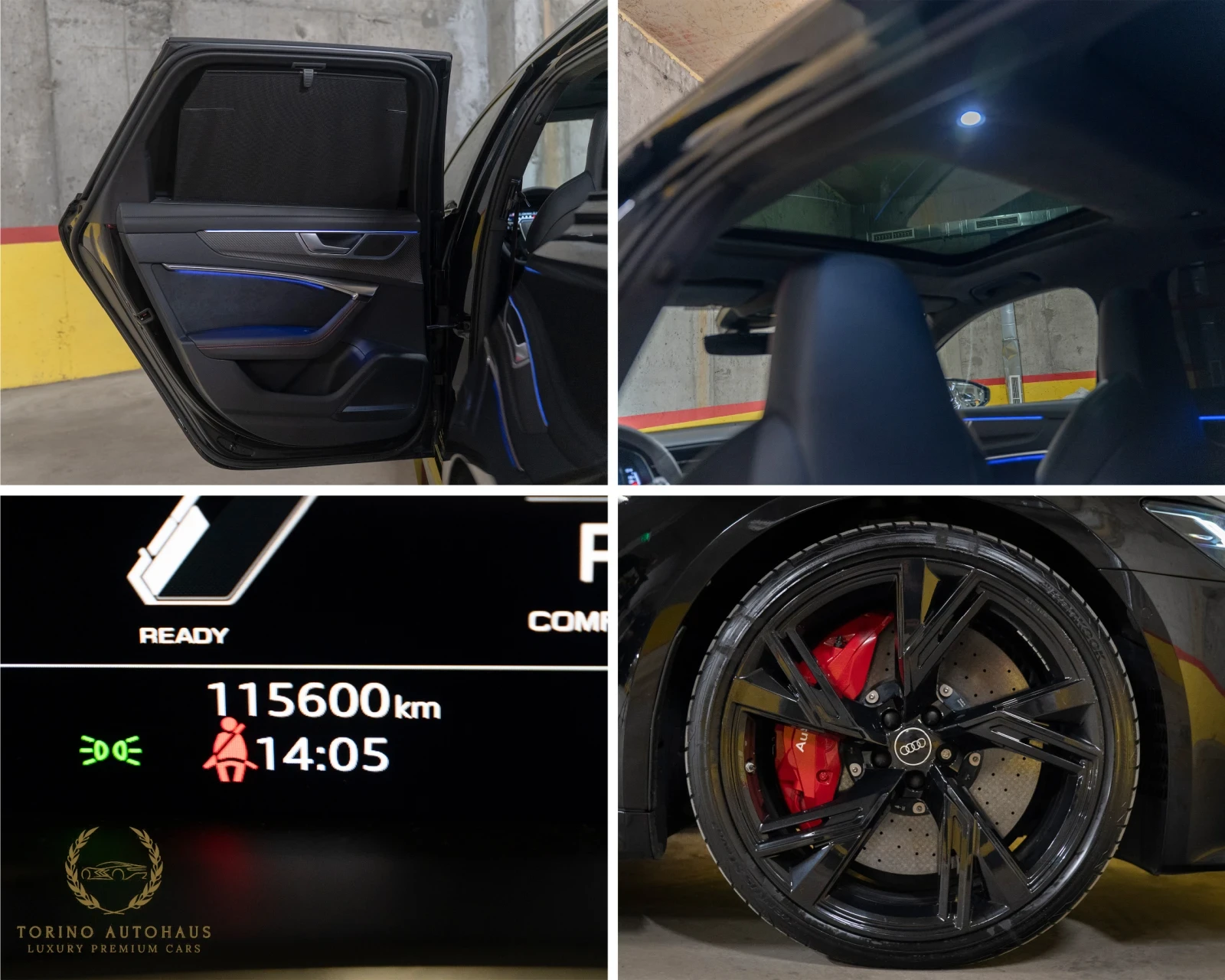 Audi Rs6 CERAMIC* B&O* 360CAM* PANO* ALLBLACK* FULLMAXX*  | Mobile.bg   16