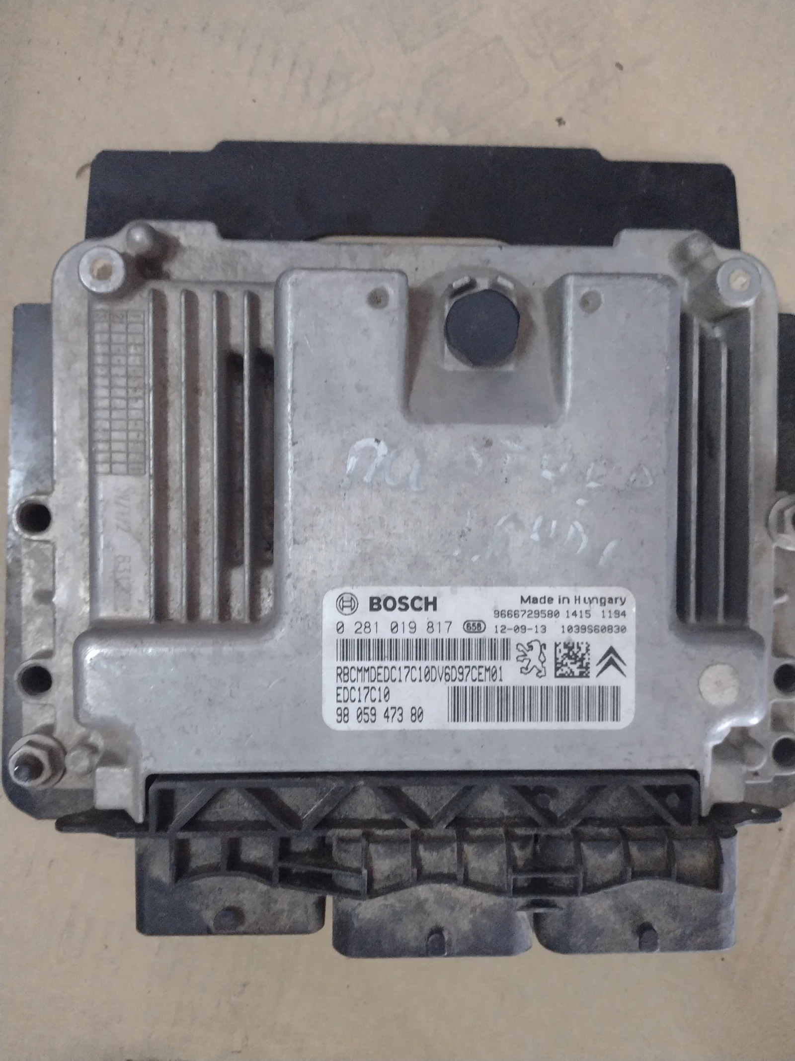 9805947380  EDC17C10     PEUGEOT, CITROEN 1.6 HDI  Bosch  0 281 019 817 | Mobile.bg   1