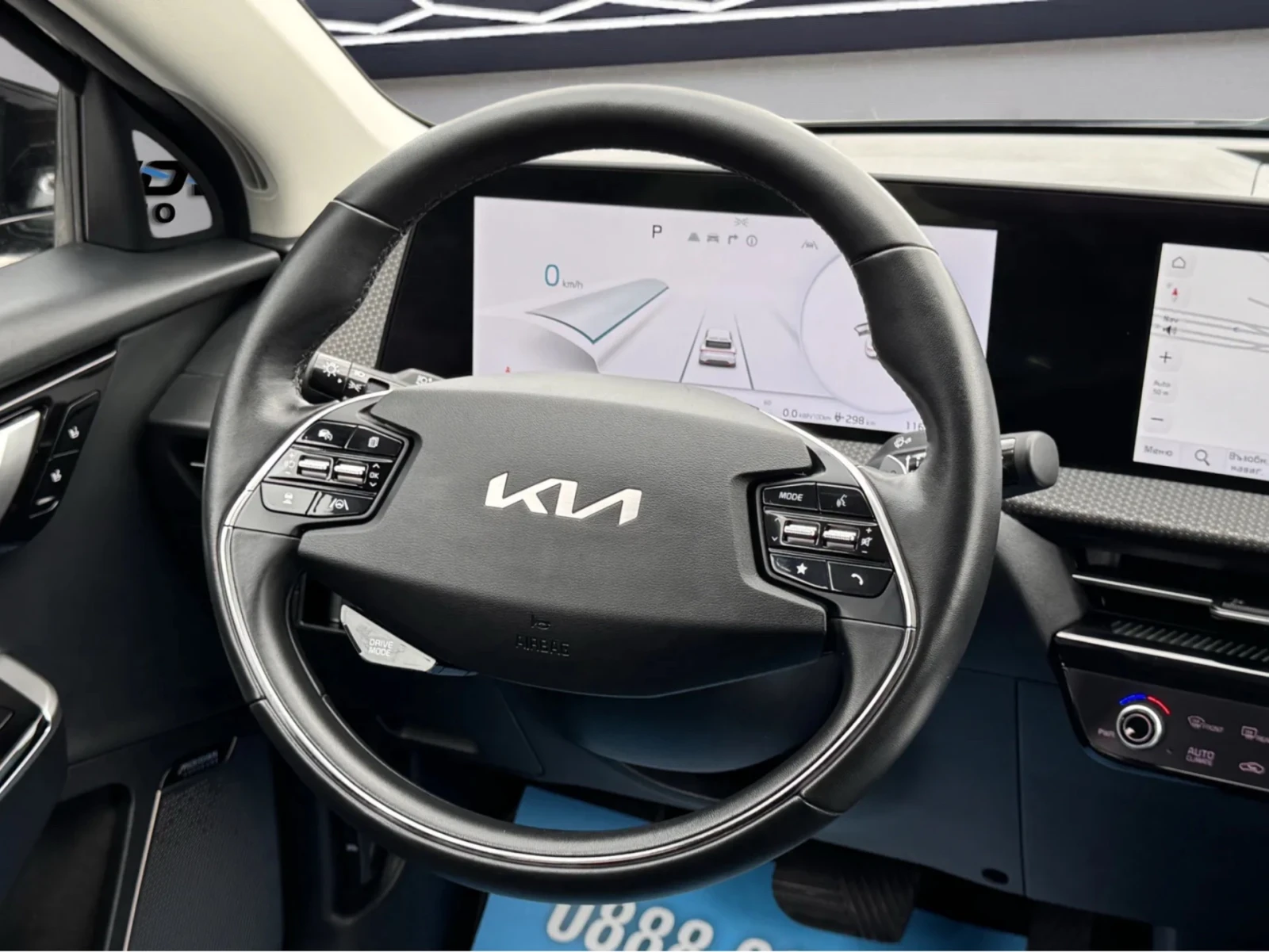 Kia EV6 77.4KWH ТЕРМО-ПОМПА ДИСТРОНИК ОБДУХВАНЕ MERIDIAN, снимка 14 - Автомобили и джипове - 55646440