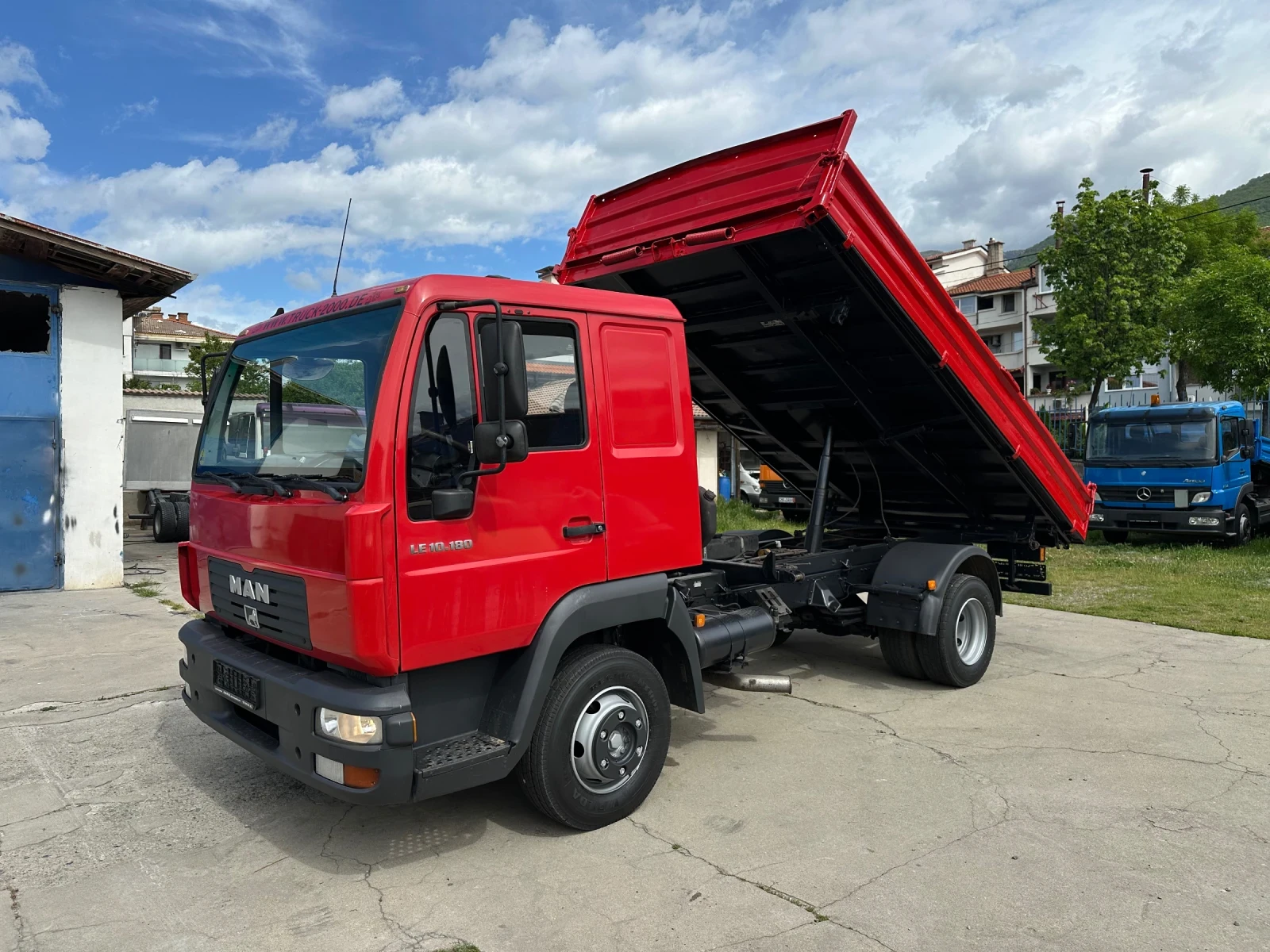 Man L 10.180* Климатик* Тристранен самосвал* 4.20м.* Топ
