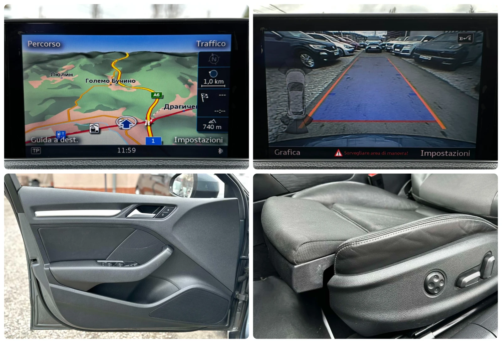 Audi A3 SPORTBACK 1.6TDI 105HP S LINE DISTRONIC CAMERA E5B, снимка 14 - Автомобили и джипове - 53924851