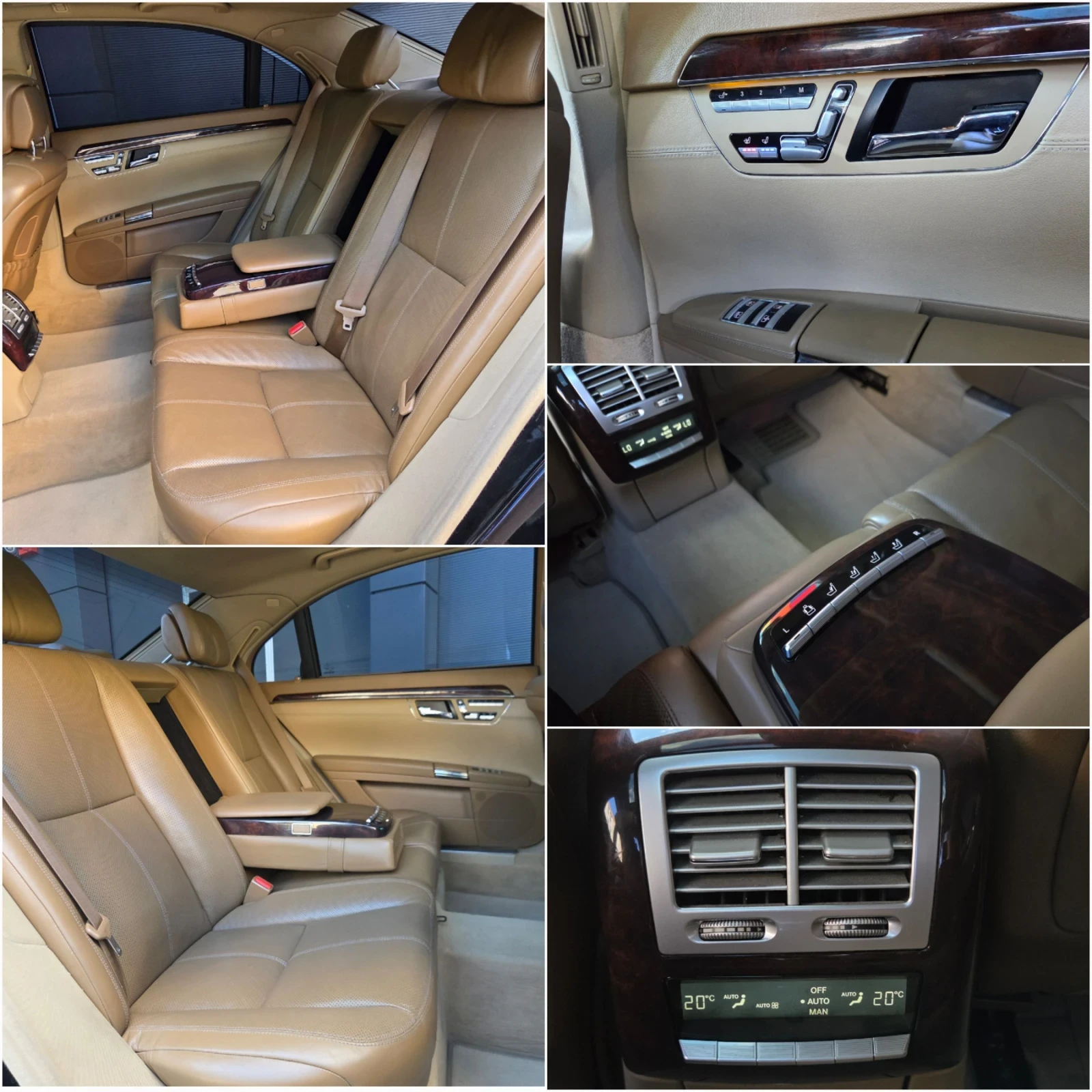 Mercedes-Benz S 500 LONG * Газ/Бензин * Вакуум * Дистроник * Масаж , снимка 10 - Автомобили и джипове - 55959195