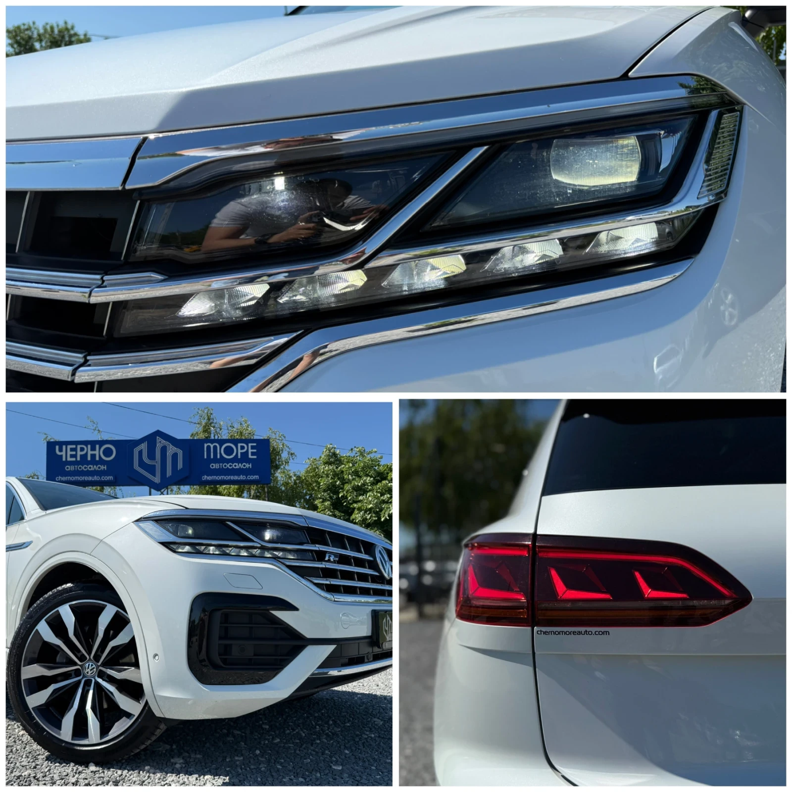VW Touareg 3.0TDI V6 R-Line 4Motion Full Optional Black&Withe, снимка 15 - Автомобили и джипове - 54681641