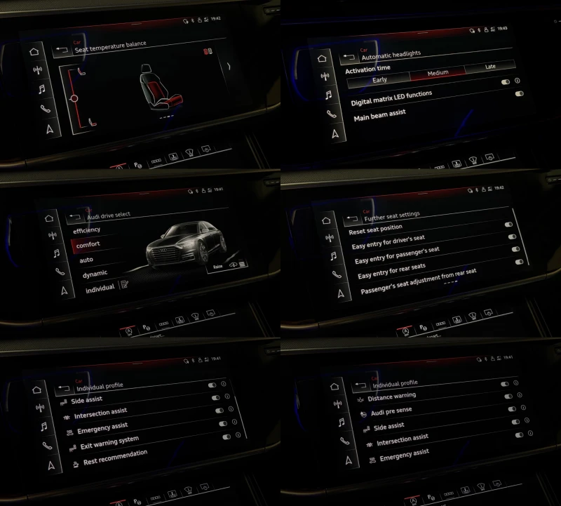 Audi A8 ЗАВИВАЩ З. МОСТ* ШОФ.ПАКЕТ* Digital М.* МАСАЖИ* ВА, снимка 14 - Автомобили и джипове - 53461009