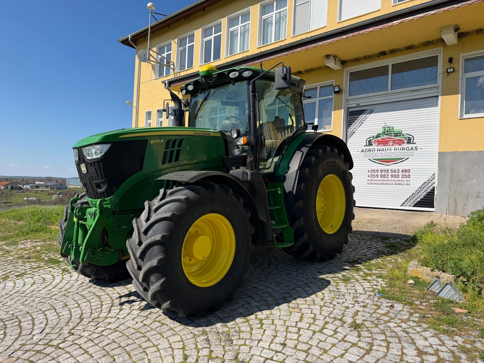 Трактор John Deere 6210R НАВИГАЦИЯ ЛИЗИНГ, снимка 3 - Селскостопанска техника - 53020635