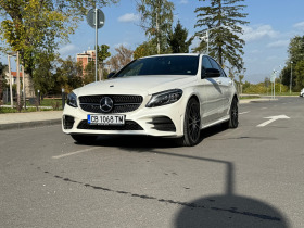 Mercedes-Benz C 180 AMG/Designo White/Camera/Multibeam, снимка 1 - Автомобили и джипове - 42768188
