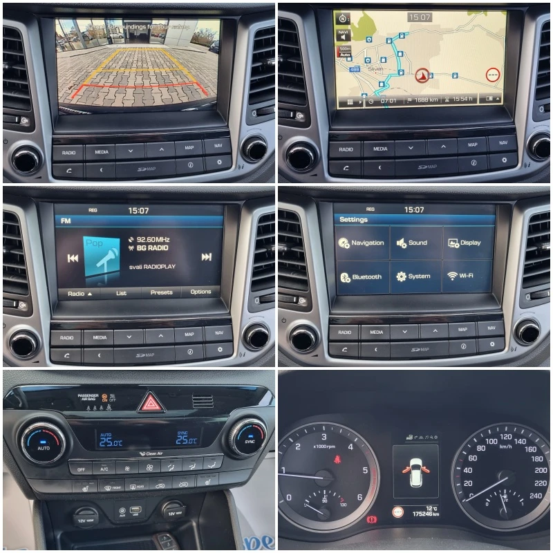 Hyundai Tucson 1.7CRDi-Панорама, КАМЕРА, KEYLESS, снимка 16 - Автомобили и джипове - 52503048