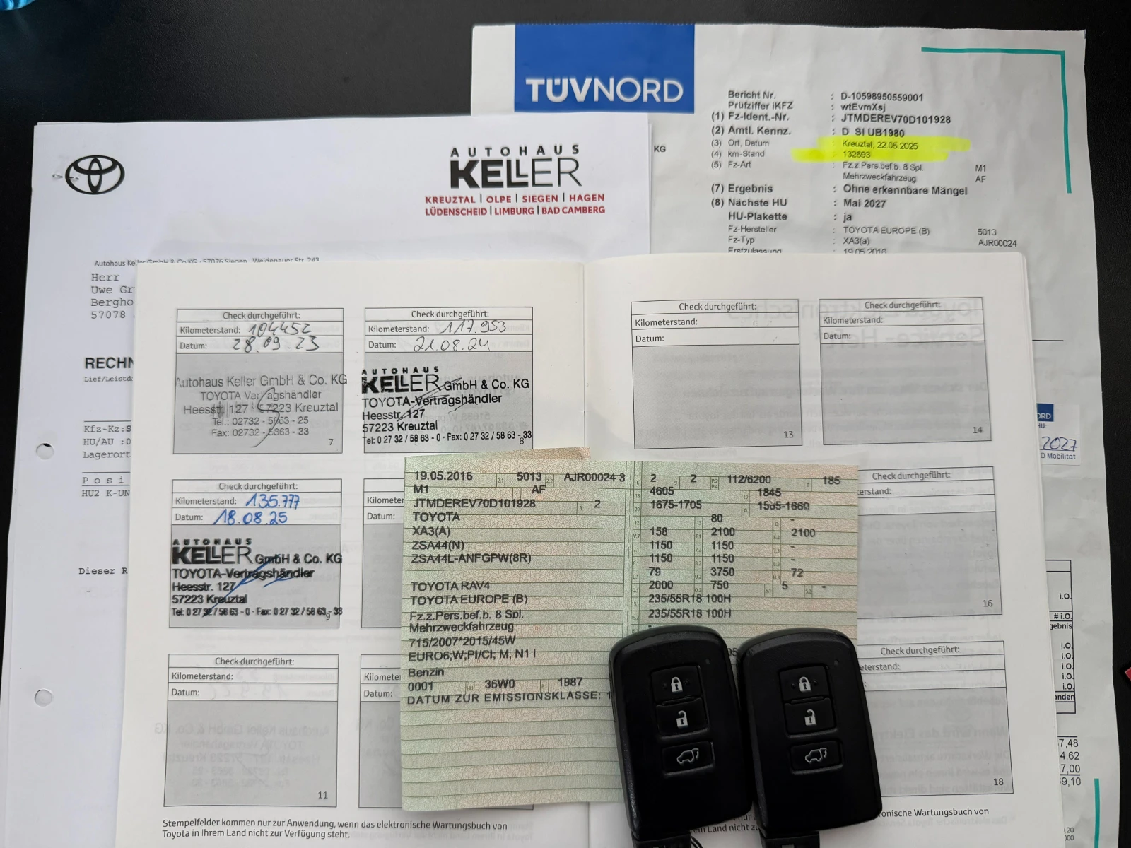 Toyota Rav4 2.0i* 4x4* СЕРВИЗНА КНИЖКА С ПЪЛНА ИСТОРИЯ В ТОЙОТ, снимка 16 - Автомобили и джипове - 55539830