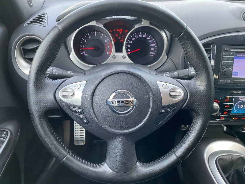 Nissan Juke 1.6T ТОП СЪСТОЯНИЕ КОЖА НАВИ КАМЕРА 111х.км , снимка 11 - Автомобили и джипове - 47708843