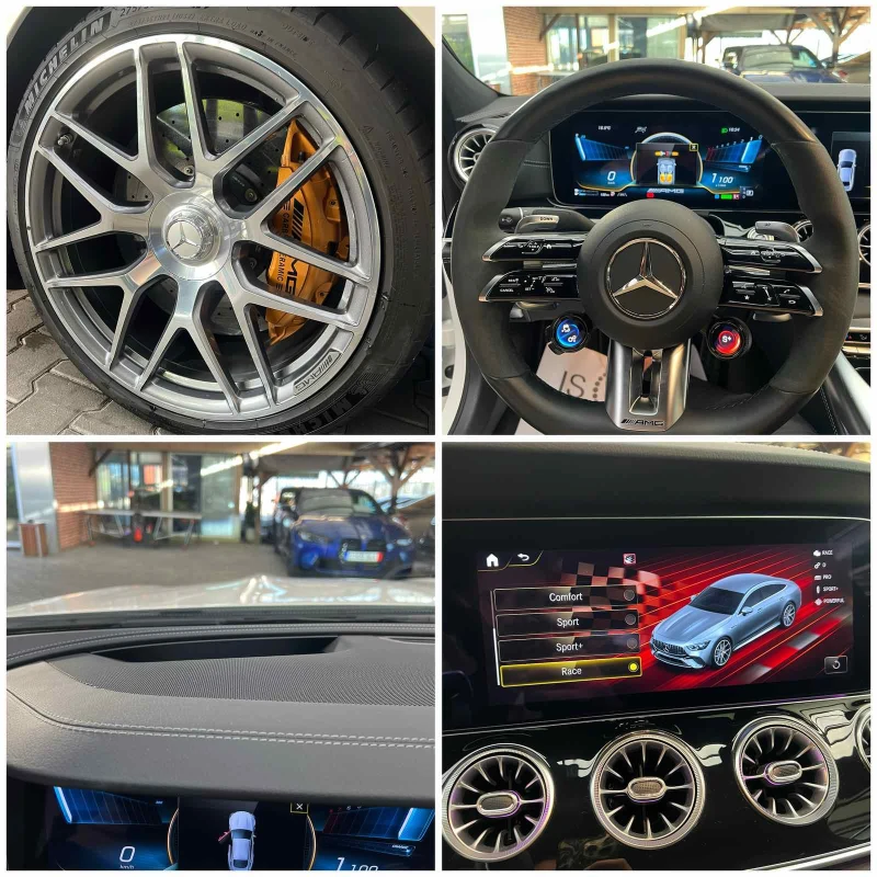 Mercedes-Benz AMG GT 63S/E-Performance/Burmester/HuD/Обдух/CarbonKeram, снимка 8 - Автомобили и джипове - 47261236